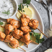 Млечни пилешки шишчета