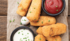 “Пържени” моцарелени хапки