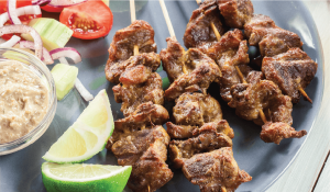 Свински шишчета с терияки сос