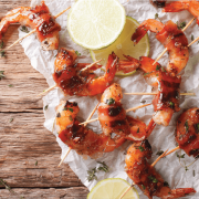 Скариди с бекон