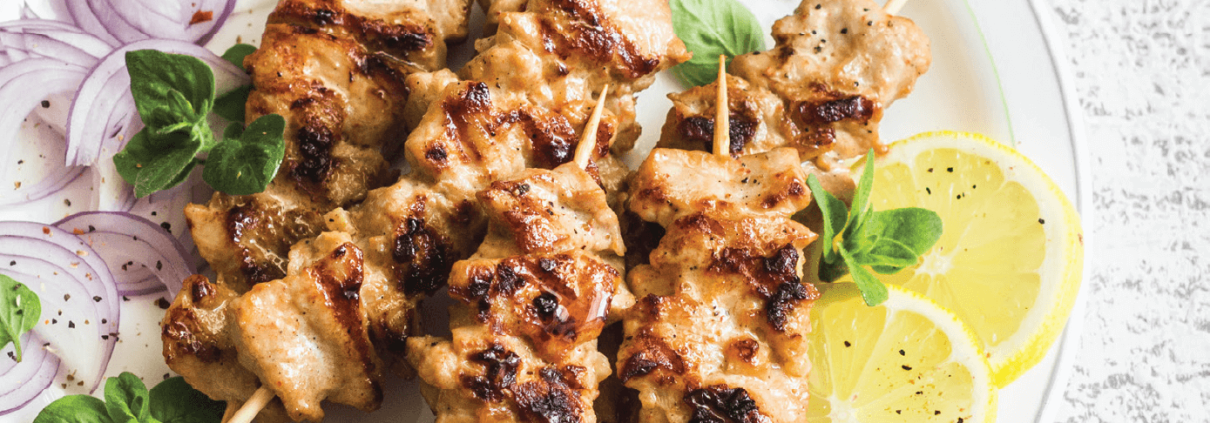 Чеснови пилешки шишчета