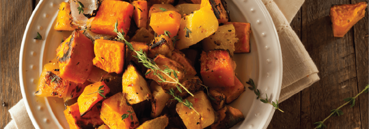 Печена тиква с мащерка