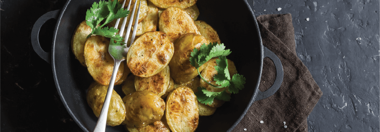 Печени пресни картофи