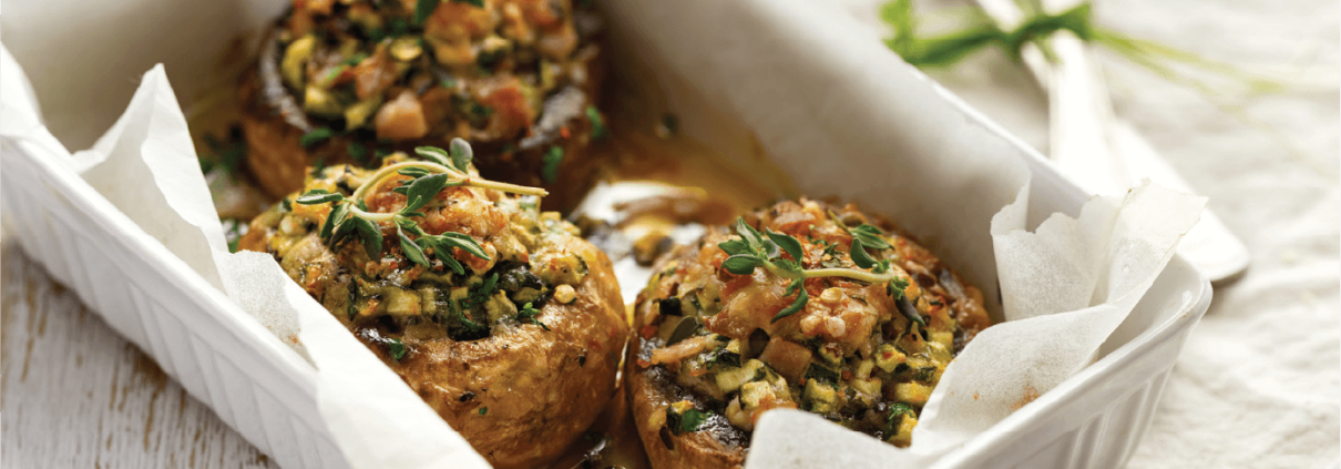 Пълнени гъби с наденички