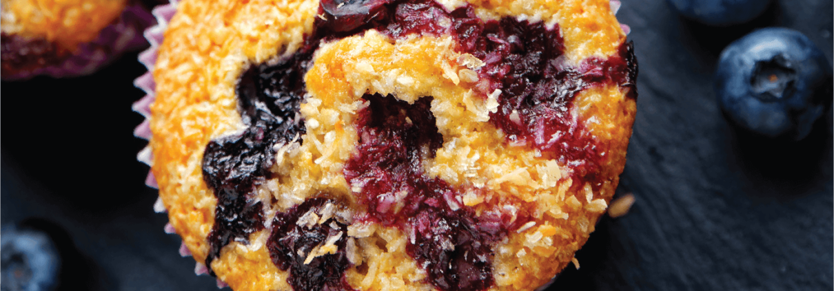 Мъфини с лимон и боровинки