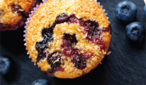 Мъфини с лимон и боровинки