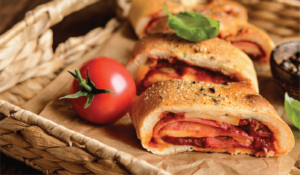 Стромболи с шунка и моцарела