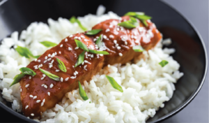 Филе от сьомга с Терияки сос